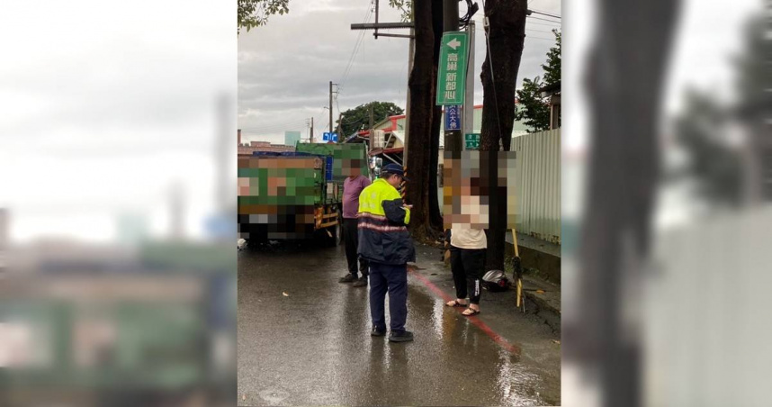 高雄女大生追撞大貨車遭捲車底　民眾急救驚險畫面曝光