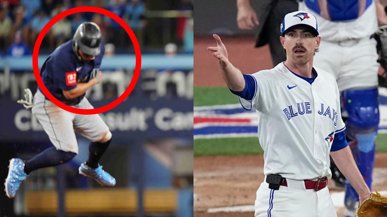 MLB(影)/是個狠人!他「獻頭」避雙殺 藍鳥「氣罵F字頭髒話」結局神反轉