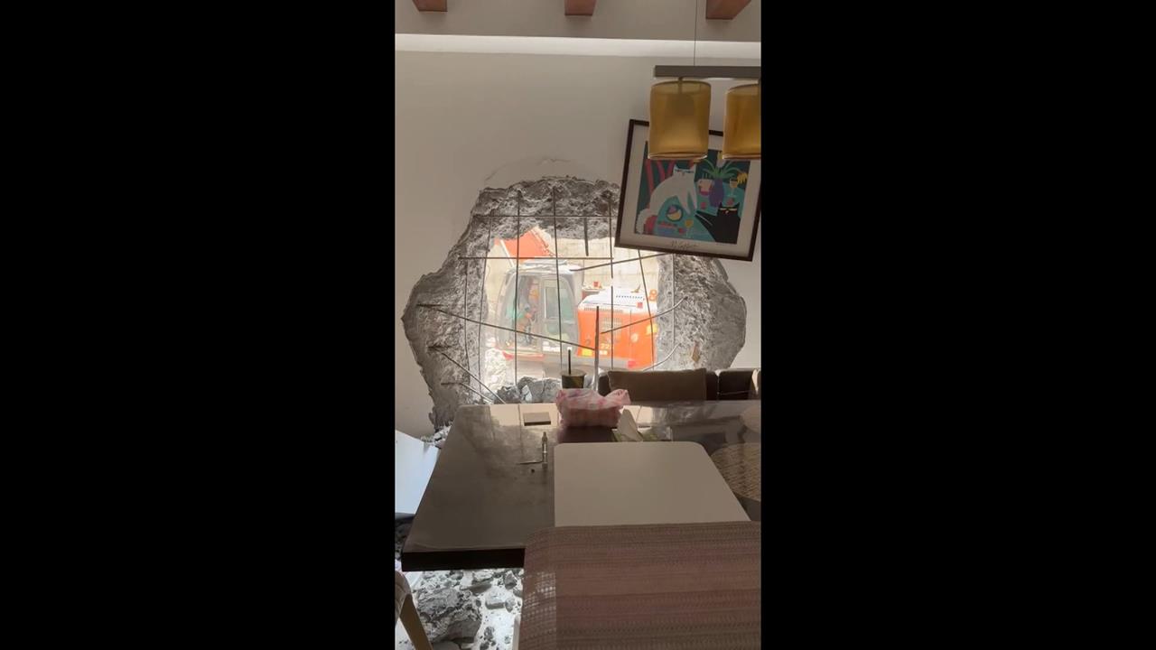 強制都更？北市松江路工地拆除「挖破鄰居牆」　建管處罰９萬勒令停工