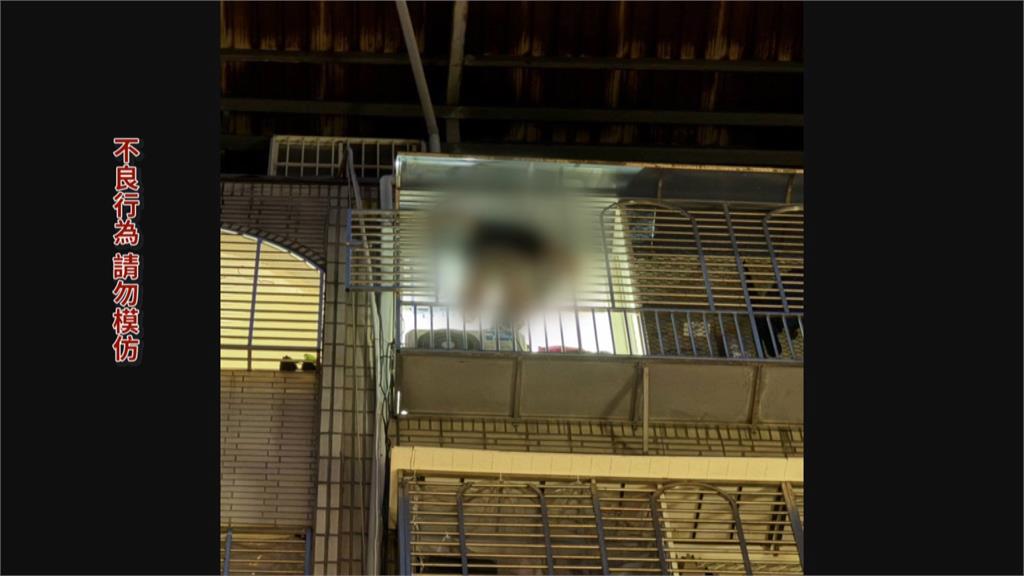 桃園男喝醉酒變身「蜘蛛人」　爬出5樓窗外懸掛嚇壞民眾