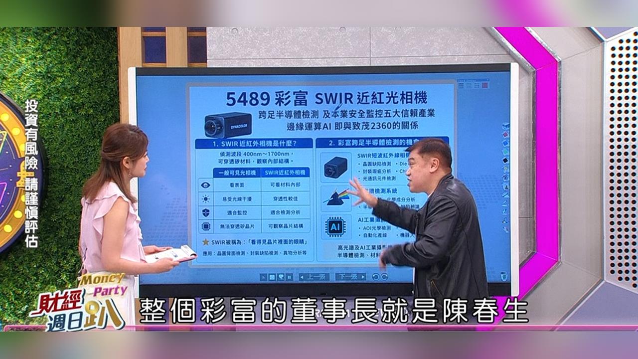 財經週日趴(影)／陳建全:彩富跨足半導體晶圓高階檢測 比價中華立鼎