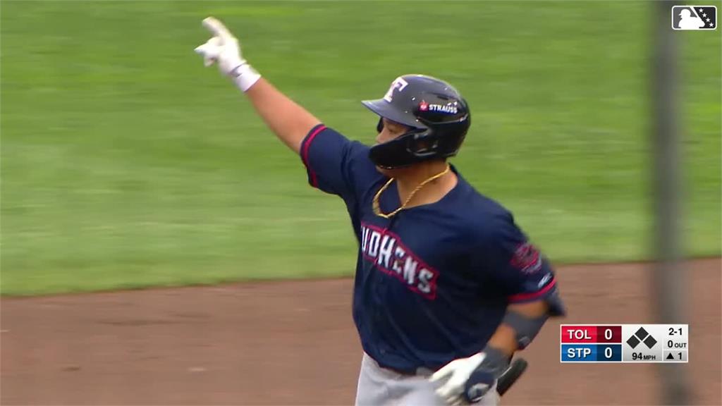 MiLB(影)/「台灣怪力男」再度炸裂! 最近6場比賽已扛3轟出去