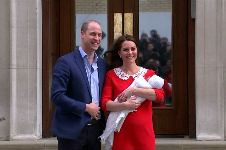 王室再添新成員 凱特誕下第3胎男孩