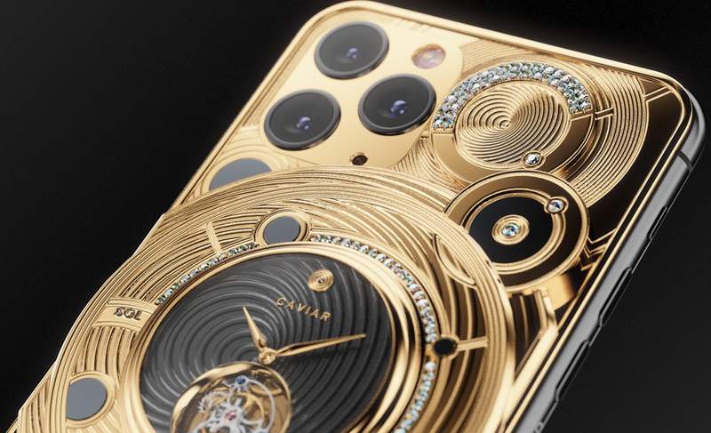 K金+137顆鑽石打造《最奢華哀鳳11手機》Caviar告訴你有錢人的生活就是這麼樸實無華且枯燥