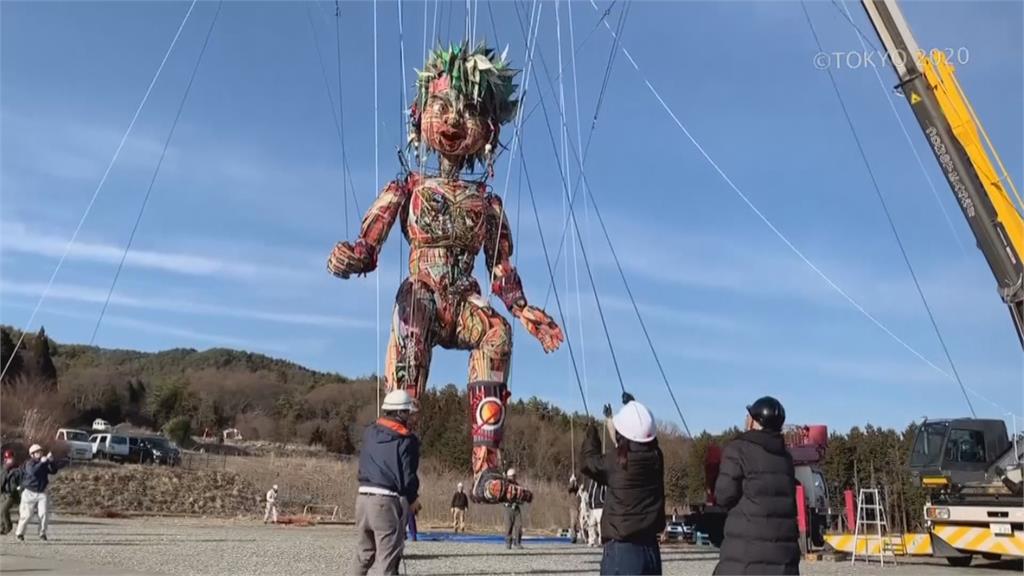 「復興奧運」精神 巨型木偶日本東北巡迴