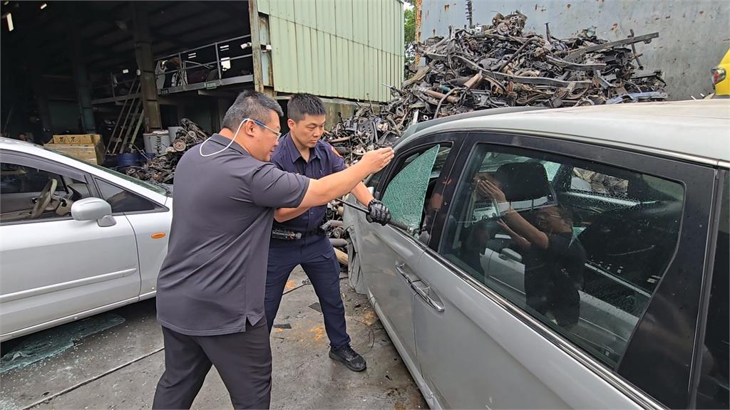 快新聞／提供百輛報廢車！　警友站長讓員警體驗破窗真實感「練必殺技」
