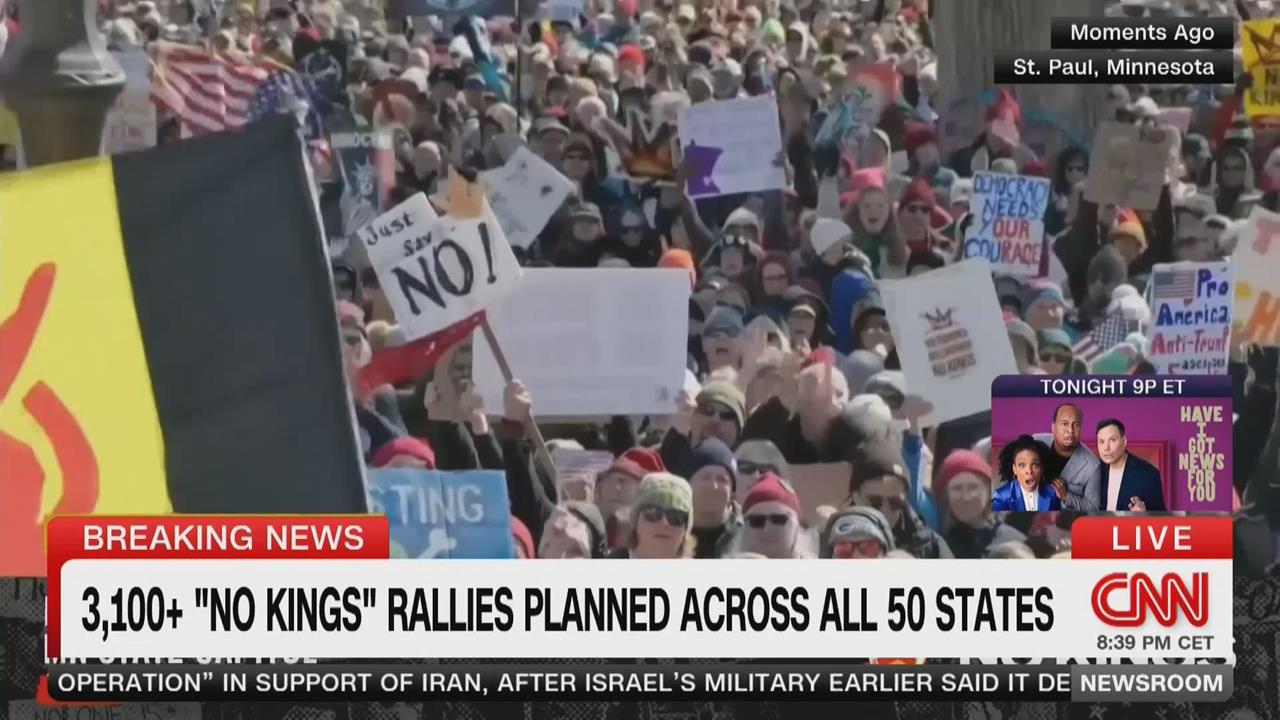 「反川普、反戰爭、反ICE」　全美逾3千場「無王示威」遍地開花