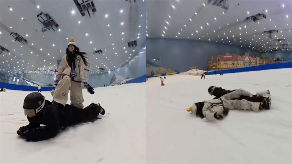 模仿「銀魂」滑雪剎車失敗!網紅「腳轉270度」斷腿骨折