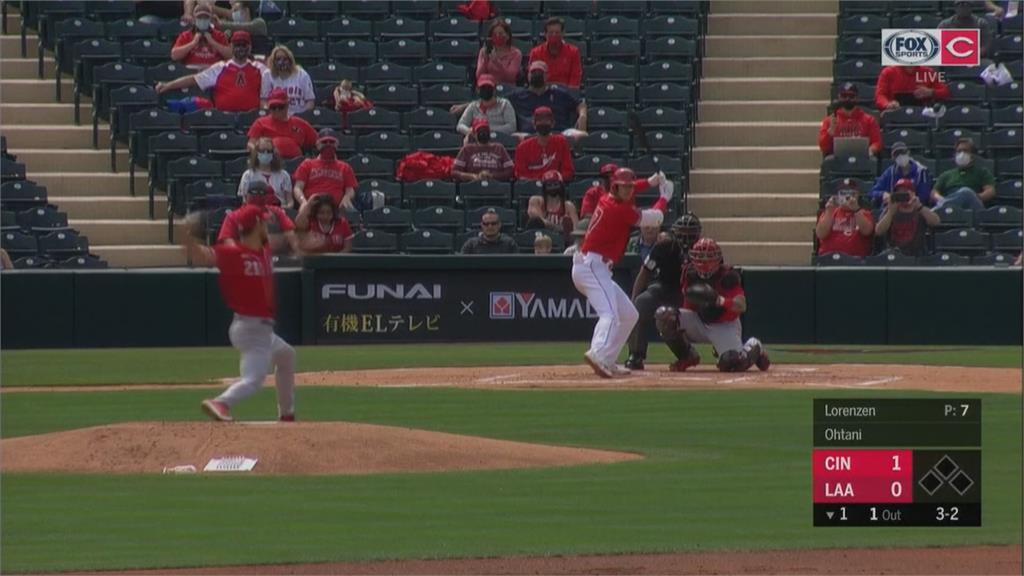 二刀流大谷翔平雙響砲 春訓打擊率飆至5成6