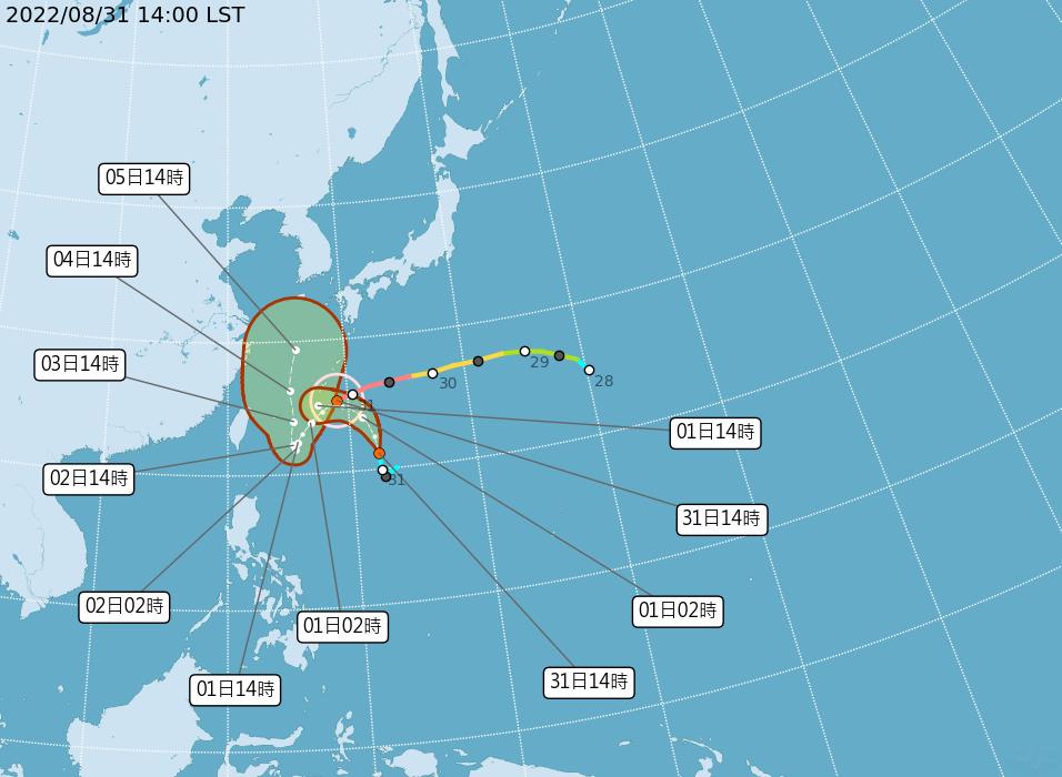 快新聞／最新路徑曝！強颱軒嵐諾發布海警機率高　週五六雨勢最大