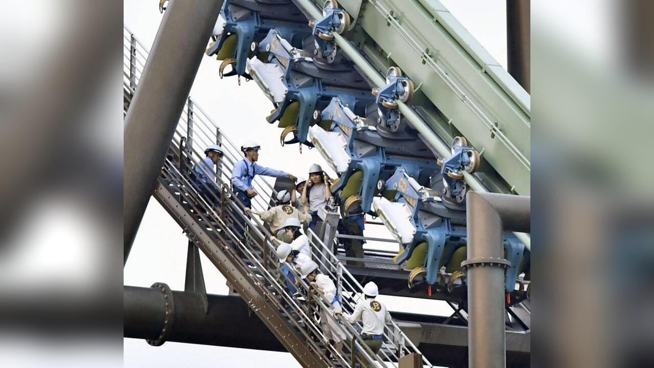 快新聞／大阪環球影城雲霄飛車驚魂　32人卡空中半小時「近8年第4次」