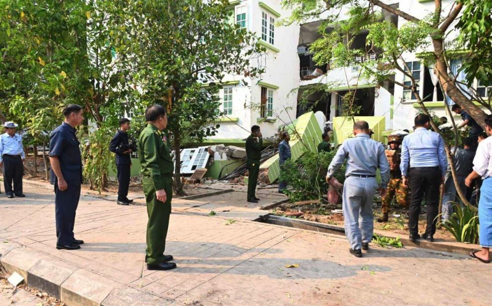 快新聞／緬甸強震重創奈比多機場　管制塔倒塌5人罹難