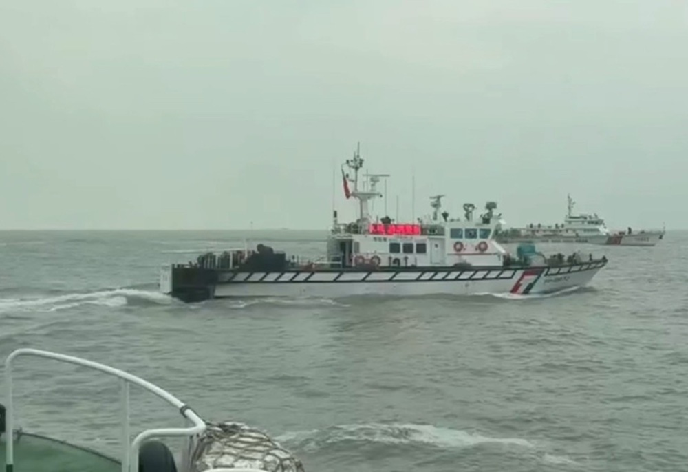 1週連續襲擾金門海域 海巡艦艇強勢驅離中國海警船