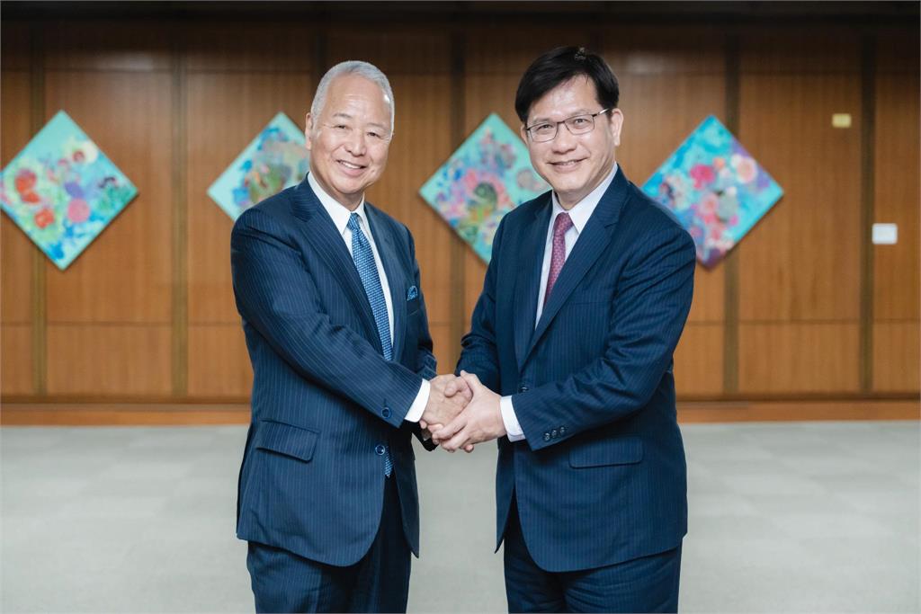 快新聞／林佳龍會晤日本前經濟產業大臣甘利明　盼促台日半導體、氫能產業合作