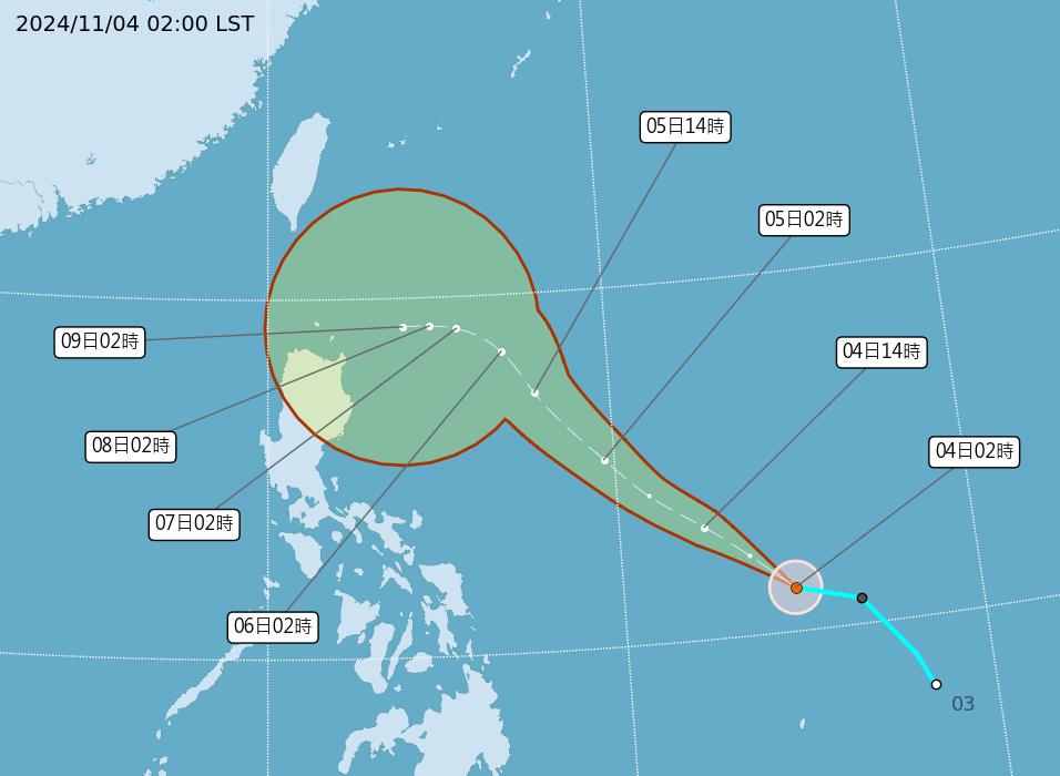 快新聞／颱風「銀杏」生成！專家曝未來2路徑慎防共伴　「這幾區」將現明顯降雨