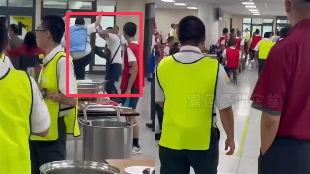 替代役飯堂開打「椅子起飛」！影片曝光網全喊：給我轉正「去當兵」