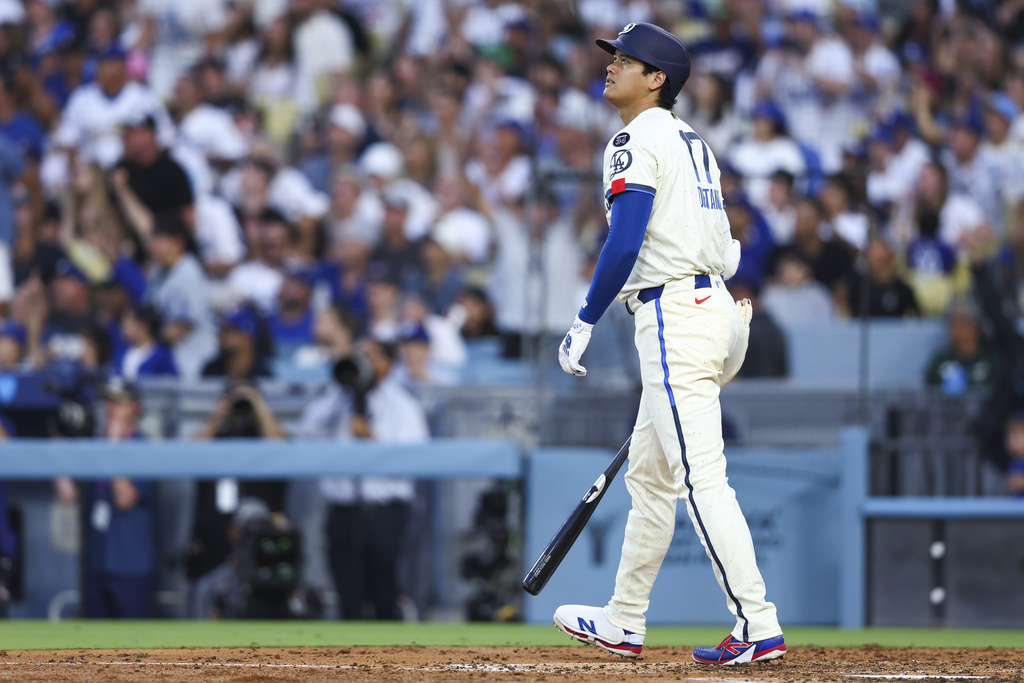 MLB(影)/大谷翔平炸裂!目送球飛出最深遠中外野大牆 本季第40轟出爐