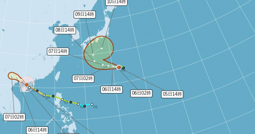 中秋各地賞月機率出爐！颱風「哈隆」恐偏西靠近台灣　週三起4地變天