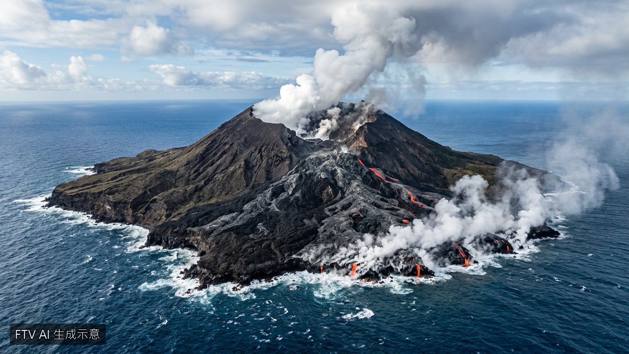 印尼喀拉喀托之子火山噴發　衛星驚見周邊形成新陸地