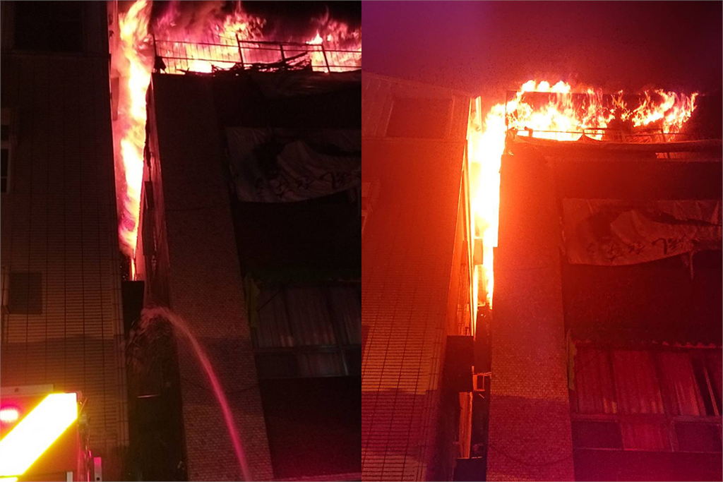 快新聞／台南國華街民宅大火 2戶頂樓燒毀幸無人傷
