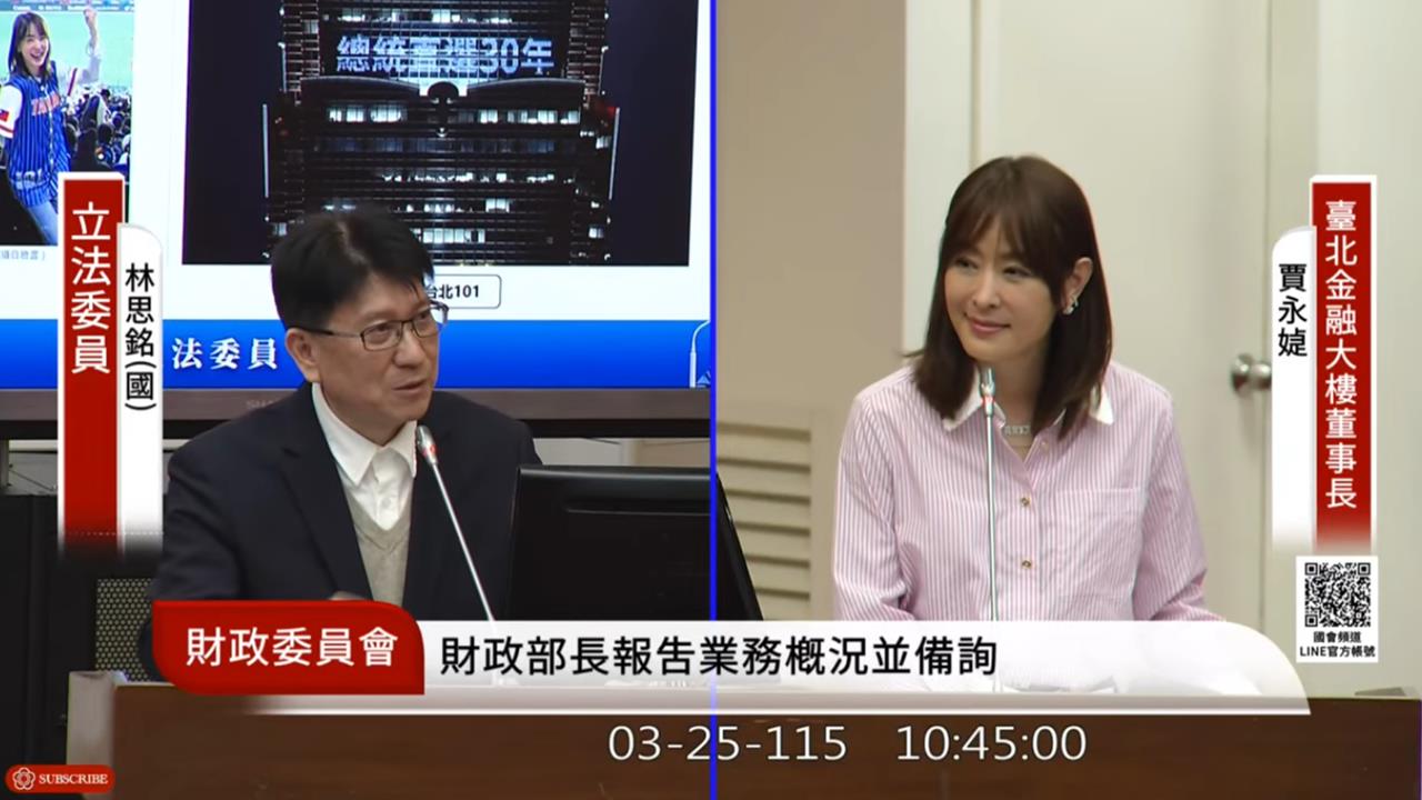 林思銘直球質詢「會選台北市長」嗎？賈永婕「1句話」正面回應…