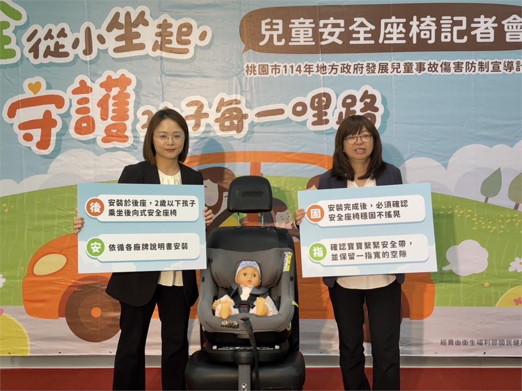 每年約50幼童「未坐安全座椅」車禍死傷 看桃園婦幼局宣導片抽育兒好禮