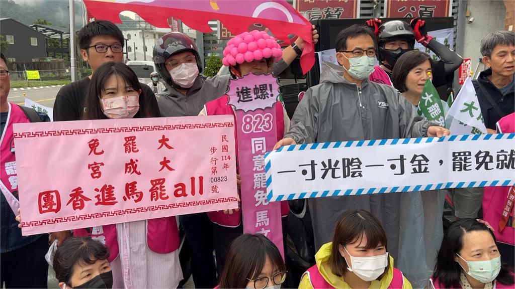 颱風攪局「護國大遶境」暫喊卡　南投罷團自辦車掃遊行