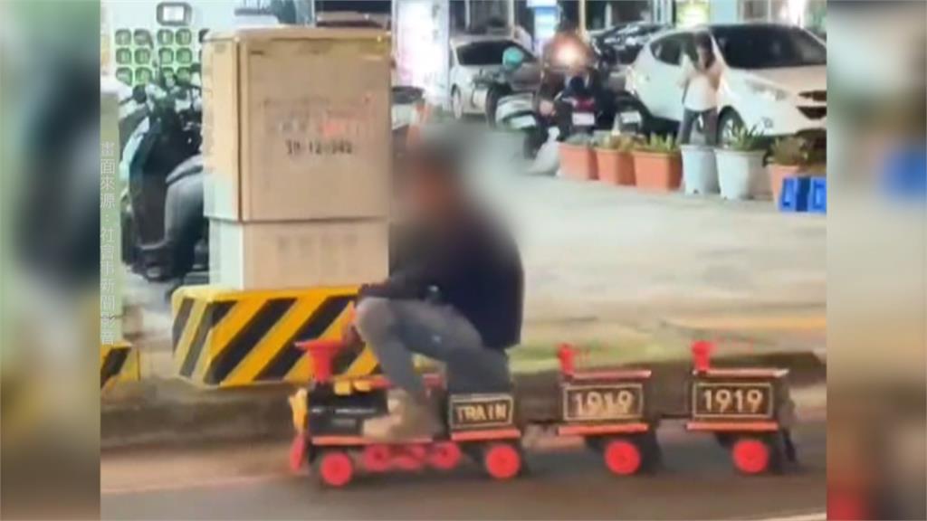 「湯瑪士小火車」真人版？　台中太平驚見小火車開上路