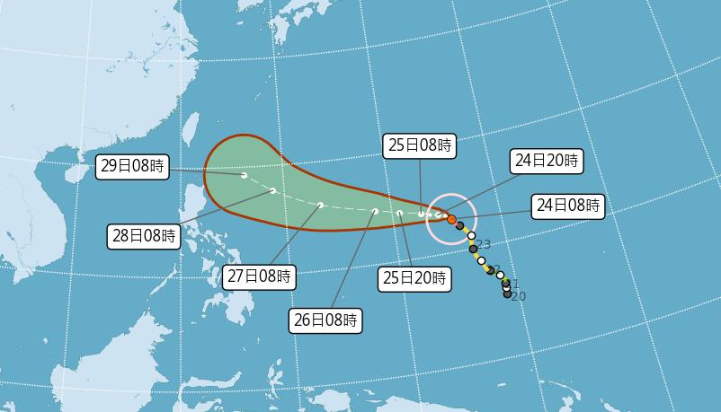 快新聞／瑪娃颱風是否侵台？氣象局：下週一北轉角度將是關鍵