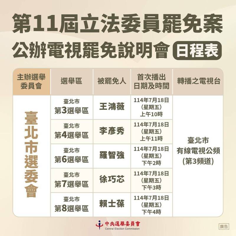 快新聞／23藍委+高虹安「公辦罷免說明會」時間出爐　只有「他」不辦