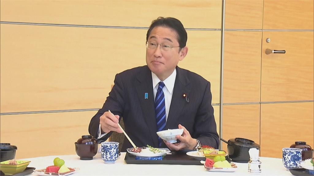 證明福島水產安全　岸田邀官員於官邸大啖海鮮