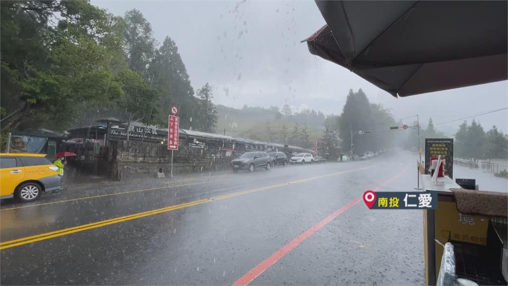 颱風接近 熱對流 南投山區突下豪大雨