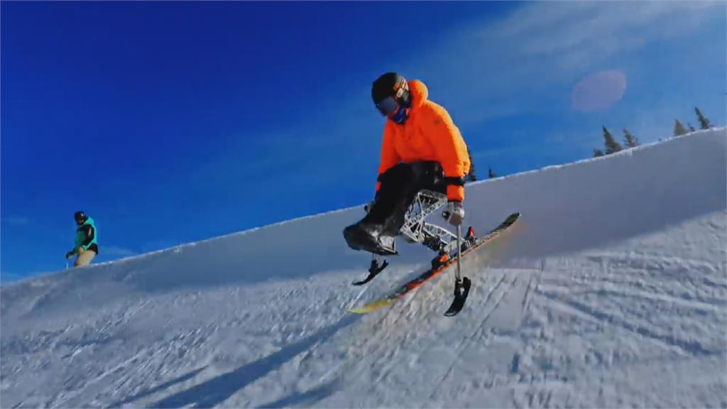 座式雪板拚極限 身障名將挑戰高難度跳台