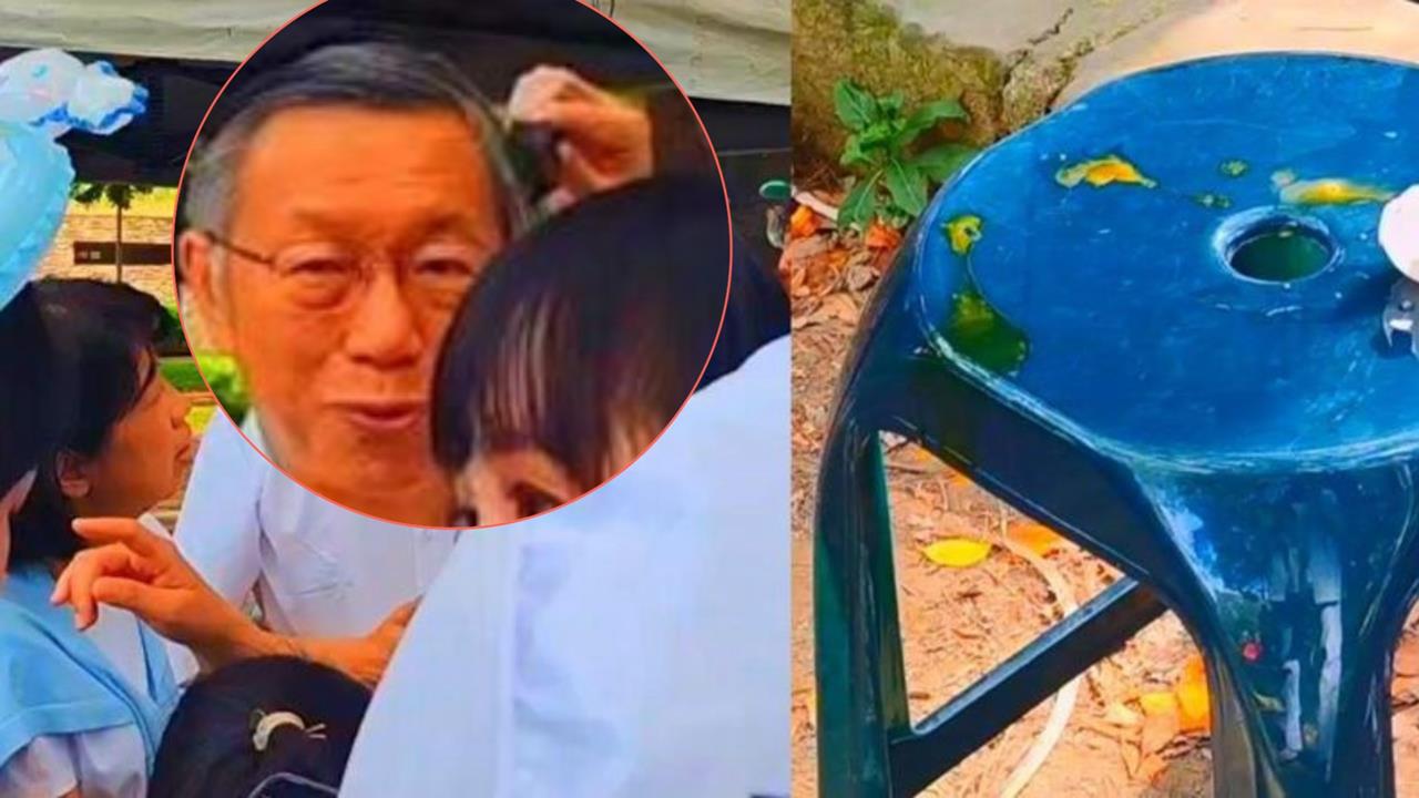 柯文哲帶妻現身「後腦被鎖定」遇蛋襲！PO照發聲「現場實況」全還原