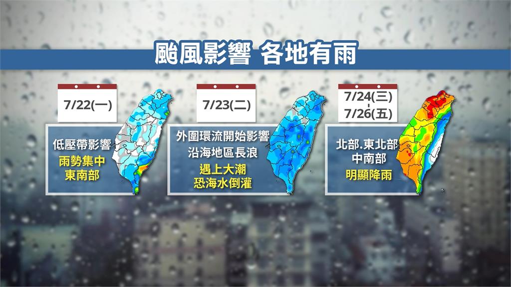 颱風要來了！　靠近台灣時恐成「中颱」　　週三、週四影響最劇