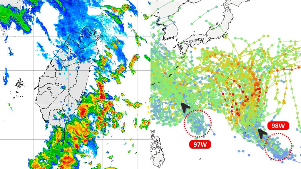2颱風恐接力生成!鄭明典曝「726投票日天氣」:1地區受低壓帶直接影響