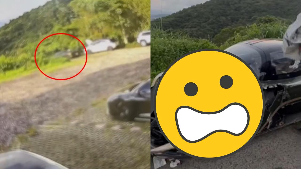 1600萬超跑滑落北宜山谷！租車男「狂奔追不回」崩潰畫面曝光　維修費恐破百萬