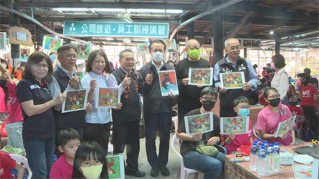 國際級油畫家陳明順「回嘉」　近300位師生同時作畫