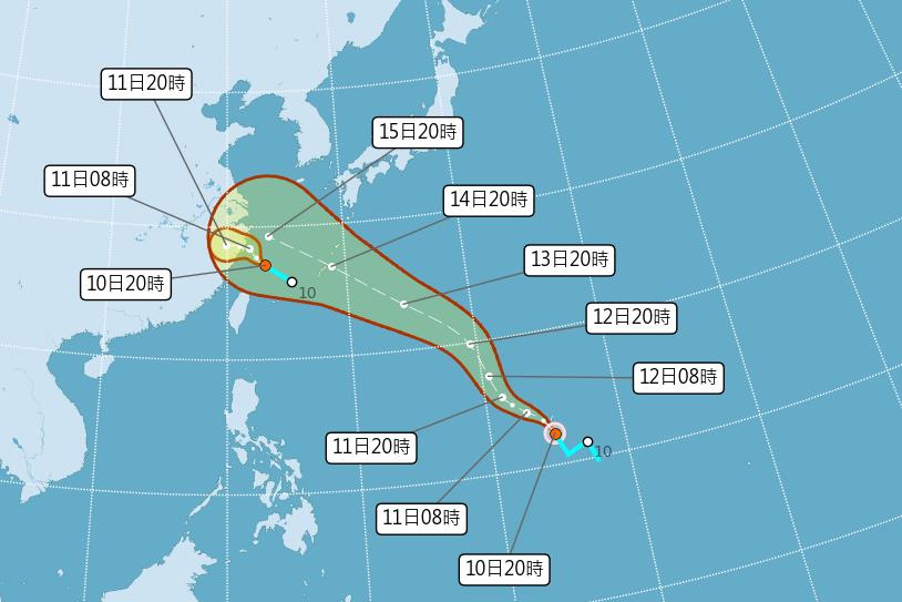 快新聞／輕颱「貝碧佳」成形　路徑曝光！朝台灣北方海域移動