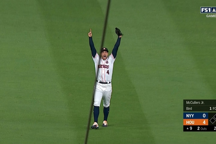 太空人隊4：0完封洋基 4勝3敗戰績奪美聯冠軍