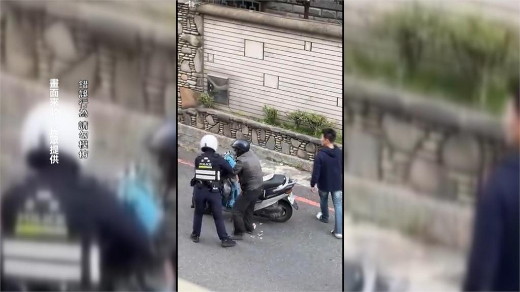 做了「這件事」不滿被女警攔停　騎士拒檢「動手又動口」下場慘