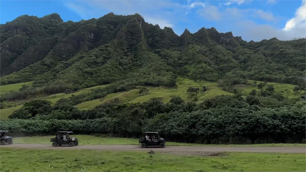 過境夏威夷！賴總統訪古蘭尼牧場　一睹侏儸紀公園、金剛骷髏島風采