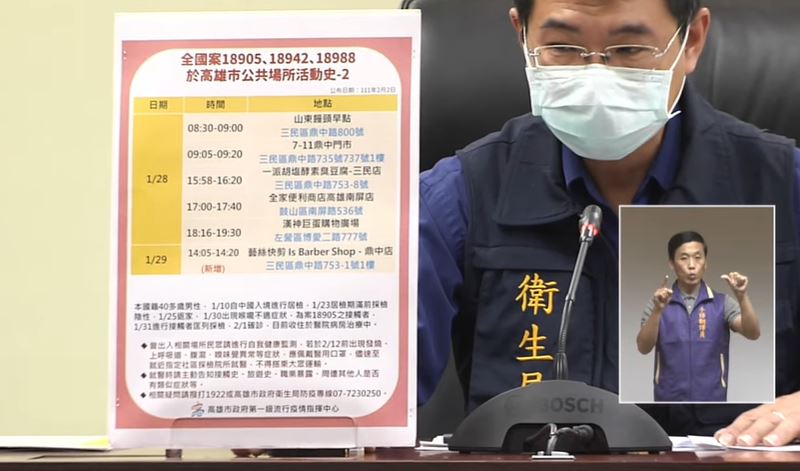 快新聞/高雄一家三口「北中南移動」感染源不明 新增快剪店足跡、匡百人採檢出爐