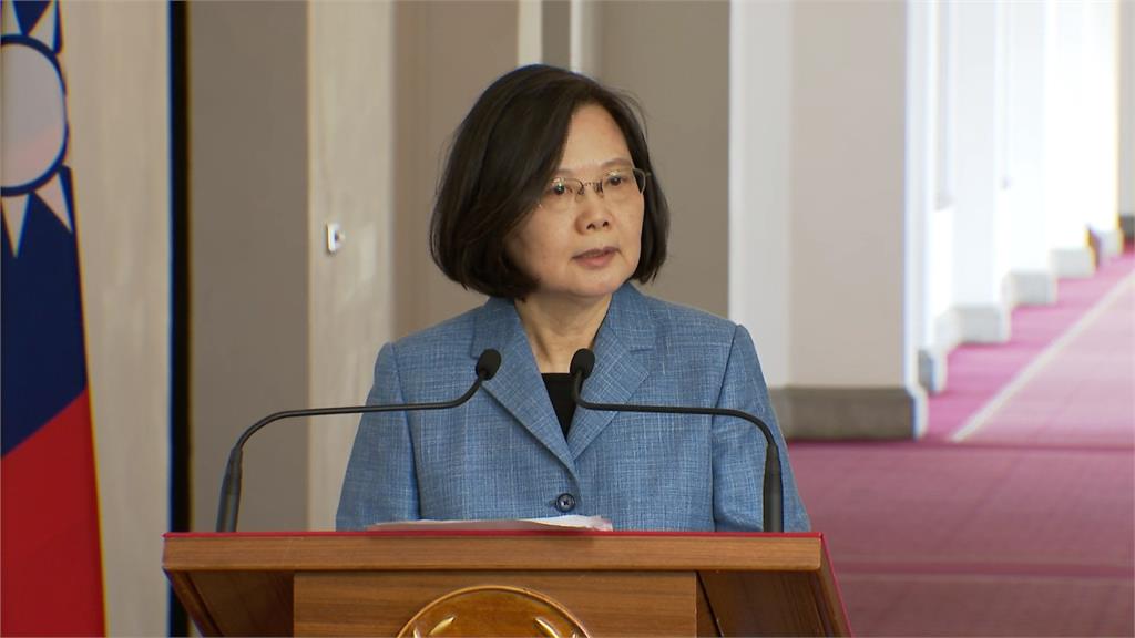影／和平協議能簽？蔡英文：不接受傷害台灣主權的協議