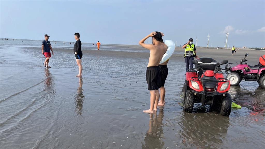 台中大安濱海樂園1人落水　空勤警消持續搜救