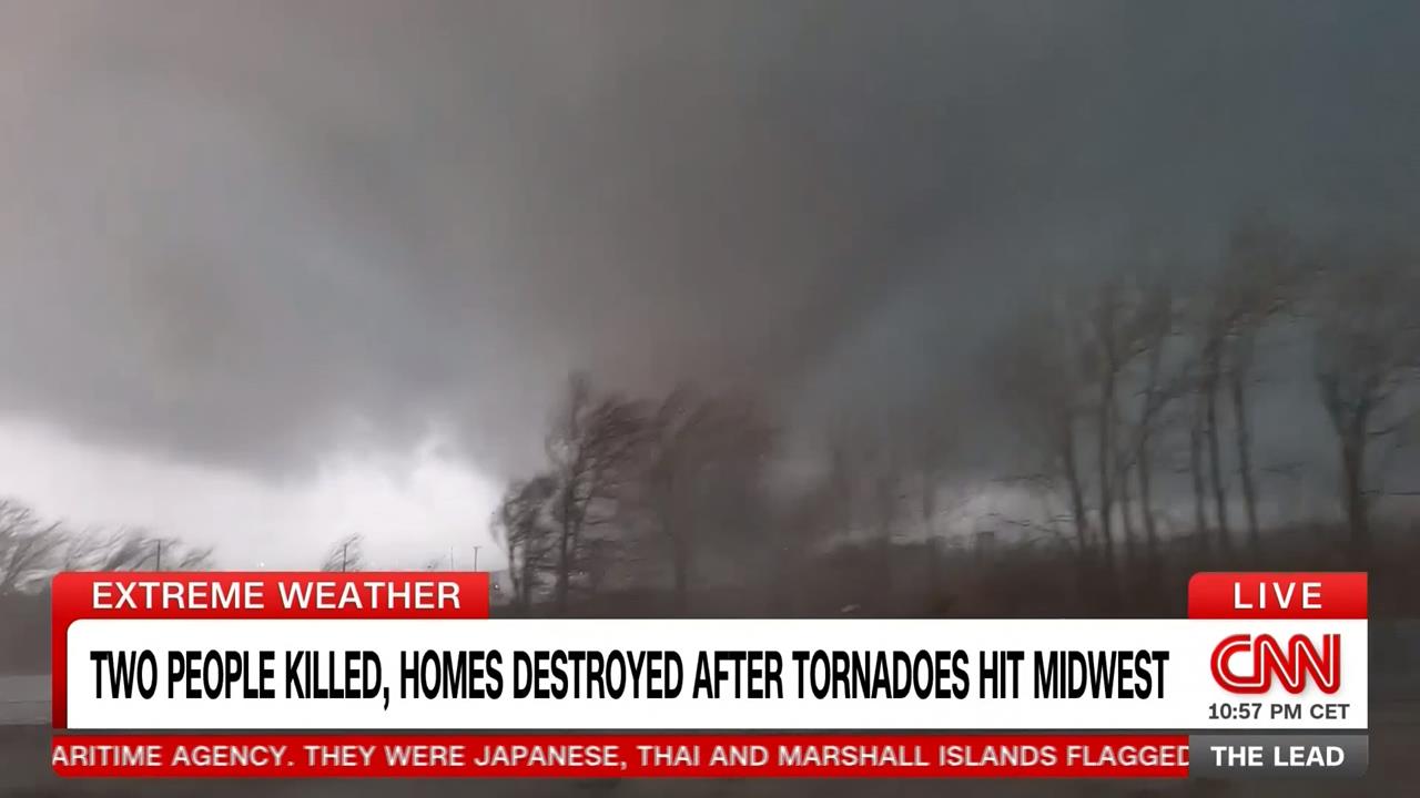 龍捲風.冰雹侵襲美國　「芝加哥小鎮幾乎全毀」至少2死