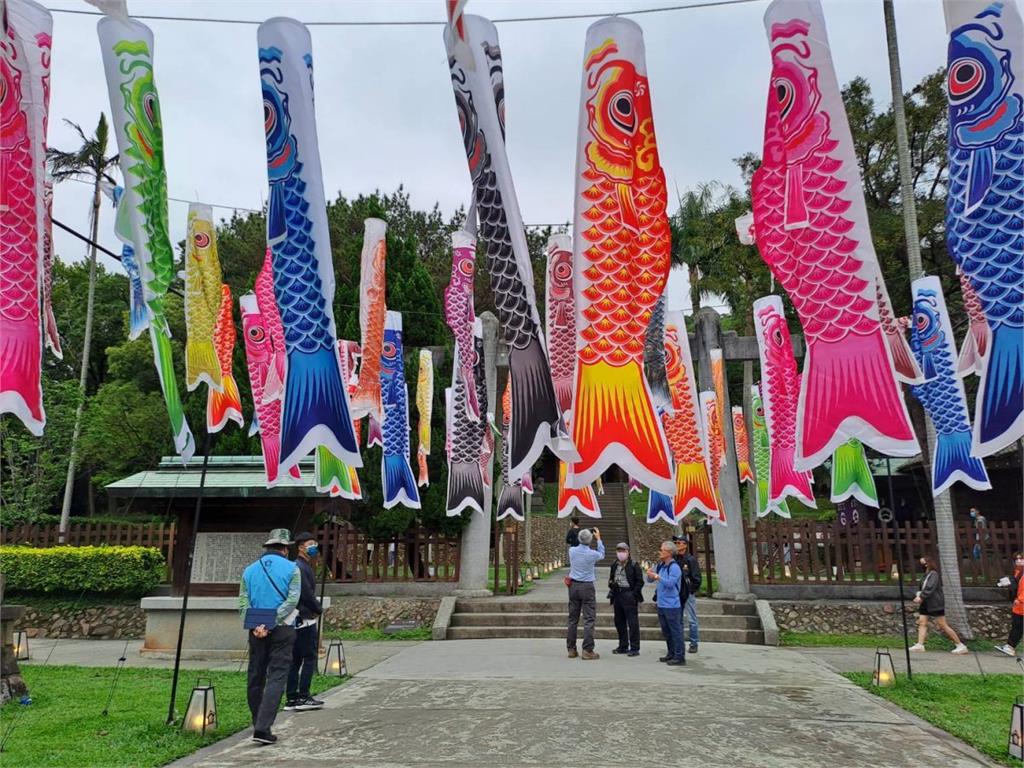 桃園神社「鯉魚流光祭」旗海飄揚體驗日式風情