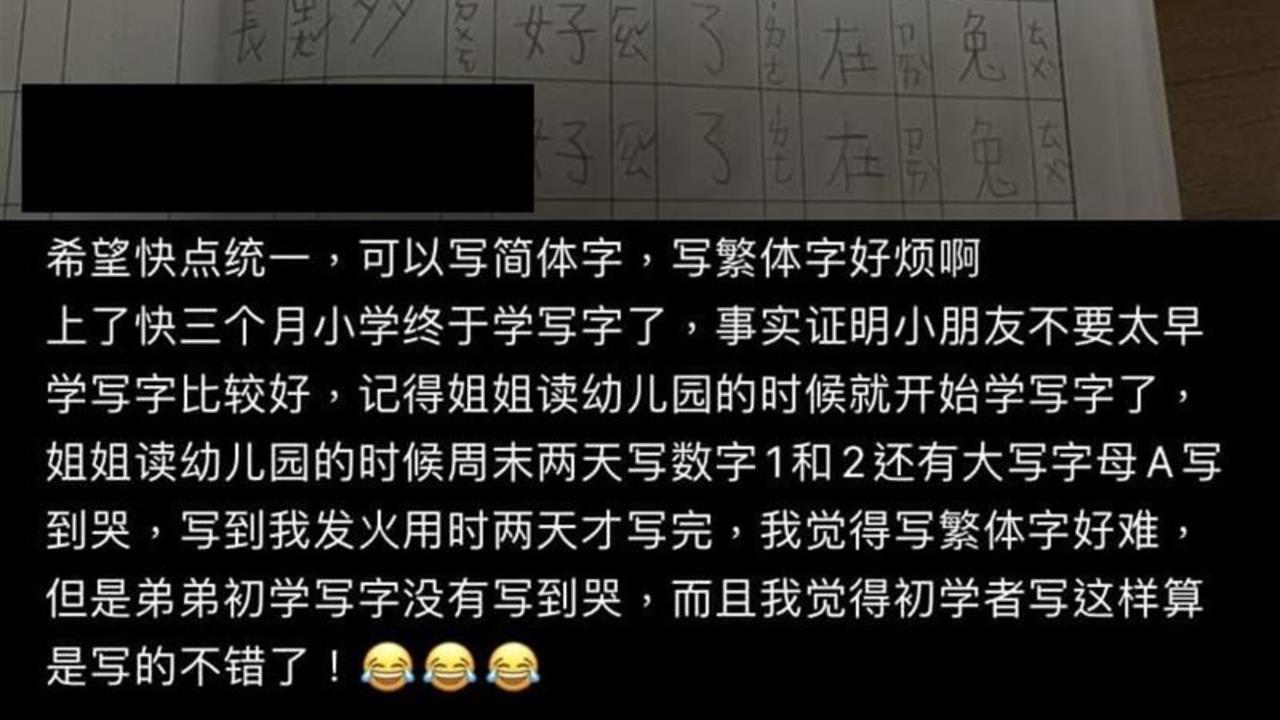 中配抱怨「寫繁體字好煩」喊統一！官員怒嗆：不認同台灣就回中國