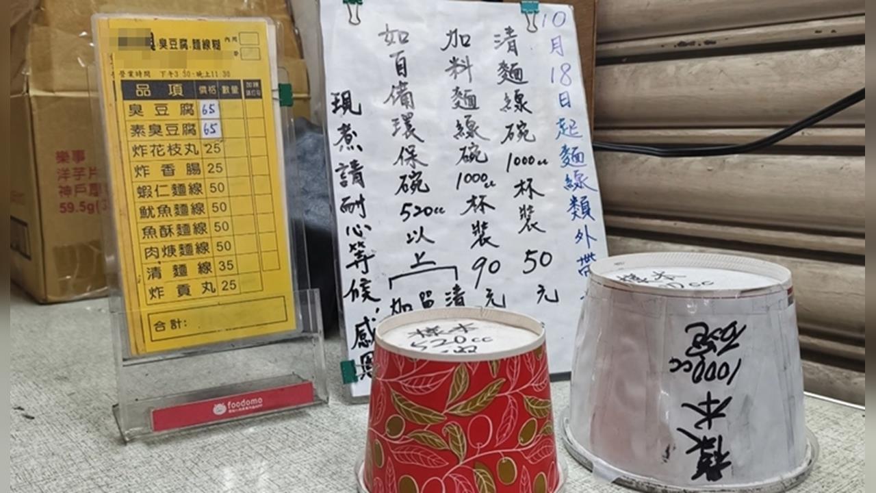 點５０元麵線結帳變９０元　台中麵線店外帶、內用不同價