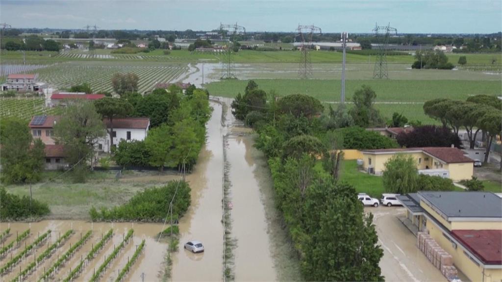 義大利北部洪水成災釀13死　多處城鎮被淹沒　逾2萬人無家可歸